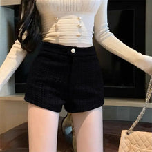 Load image into Gallery viewer, High Waist A Line Wool Shorts
