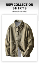 Load image into Gallery viewer, Vintage Cotton Cargo Shirt Jacket
