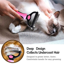 Load image into Gallery viewer, Pet Deshedding Brush Cat Comb Self Cleaning Hair Remover Grooming Tool for Dog and Cats De-Matting Comb Cleaning Pets Supplies

