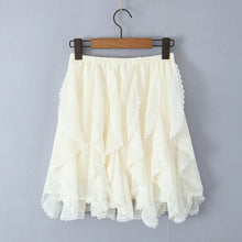 Load image into Gallery viewer, Summer Clothes Pleated Skirts Women Mini Skirts Luxury Designer Ruffle Skirts Elegant Japanese Y2k Black Lace Skirts Lace Trim
