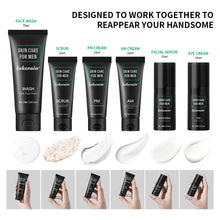 Load image into Gallery viewer, Skin Care Set for Men Essential Routine Daily Face Wash Facial Scrub Moisturizer SPF Night Cream Hydrated Skin Gifts For Men Ski
