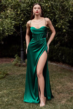 Load image into Gallery viewer, Elegant Backless V-Neck Evening Gown
