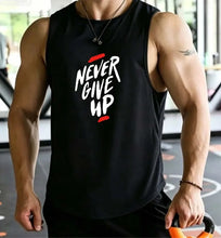 Load image into Gallery viewer, Men's Summer Fitness Muscle Sports Tank Top Breathable Moisture Wicking Loose Sleeveless Quick Dry Training T-Shirt Letter Print
