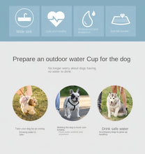 Load image into Gallery viewer, Portable Dog Cat Water Bottle with Storage Food and Water Container for Puppy Pets Dogs Feeder Bowl Outdoor Travel Pet Supplies
