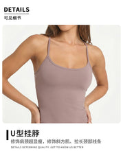 Load image into Gallery viewer, 2 Piece Yoga Set Women Foldover Waist Flare Pants Bell Bottoms Tank Top Matching Set Gym Workout Fitness Wear Lounge Wear Suit
