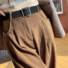 Load image into Gallery viewer, Women's Pants Autumn Winter Corduroy High Waist Wide Leg Pants for Women Casual Trousers Female Straight Pants Women Clothes New
