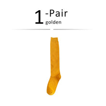 Load image into Gallery viewer, Solid Cotton Thigh High Socks
