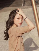 Load image into Gallery viewer, Women Real Silk Shirts Classic Double Pockets Solid Color Casual Fashion Long Sleeve Thin Shirt Blouses Tees
