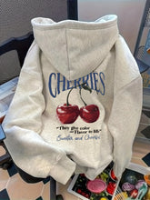 Load image into Gallery viewer, Cherry Graphic Oversized Street Hoodie
