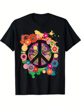 Load image into Gallery viewer, Retro Peace Print Tee

