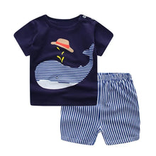 Load image into Gallery viewer, Plaid Summer Baby Outfit Set
