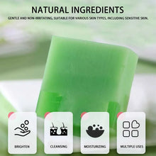 Load image into Gallery viewer, Aloe Vera Soap For Face 100g Facial and Body Moisturizing Cleansing Handmade Soap Bar With Essential Oil
