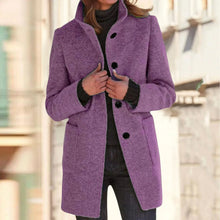 Load image into Gallery viewer, Womens Wool Cardigan Coats With Pockets Ladies Lapel Long Jacket Coat Fashion Solid Casual Winter Jackets for Women Plus Coat
