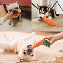 Load image into Gallery viewer, 1pc Pet Knot Toy for Dog and Cat Carrot Shape Dog Chew Toys Cotton Rope Toys for Indoor Dogs Cat Toys Dog Accessories
