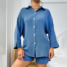 Load image into Gallery viewer, Cotton Button Down Pajama Set
