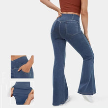 Load image into Gallery viewer, New Slim Fit Jeans Fashionable for Streetwear Women Style Trousers Stylish Women High Waist Flared Elastic Casual Denim Pants
