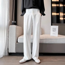 Load image into Gallery viewer, Classic White Wide-Leg Dress Pants
