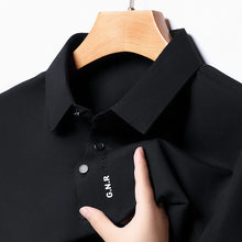Load image into Gallery viewer, Men's Short Sleeve Solid Color Polo Shirt Breathable Comfortable Elastic Top New Arrivals Casual Business Style
