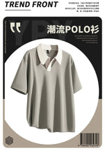 Load image into Gallery viewer, Oversized Contrast Summer Polo Shirt
