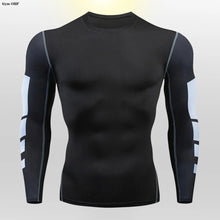 Load image into Gallery viewer, Gym Fitness T Shirt Men's Short Sleeve Summer Boxing Jersey Legging Men Rashguard Compression Pants Quick Dry Tight T-Shirts Men
