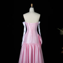 Load image into Gallery viewer, Sharon Said Women' s Elegant Evening Party Dress with Gloves 2026 Simple Wedding Birthday Prom Gowns with Bow SF167 Customized

