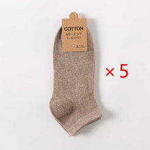 Load image into Gallery viewer, Men’s Cotton Ankle Socks 5-Pair Pack
