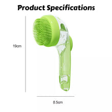 Load image into Gallery viewer, 2-in-1 Pet Grooming Brush: Massage &amp; Bath Scrubbing Tool for Dogs and Cats - Gentle Exfoliating and Lathering for Soothing Wash
