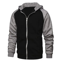 Load image into Gallery viewer, Men’s Fleece Zip-Up Hooded Sweatshirt
