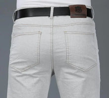 Load image into Gallery viewer, Men's Beige Loose Jeans Fashion Denim Pants For Men Casual Wide Leg Trousers Flared Jeans
