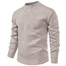 Load image into Gallery viewer, New Sweater Men Casual Knitted Pullover Solid Color Warm Regular Fit Round Neck Sweater Pullovers Mens Sweatwear
