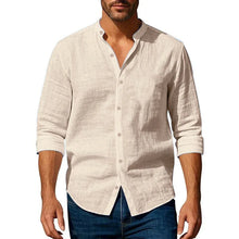 Load image into Gallery viewer, Cotton Linen Beach Shirt Men

