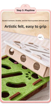 Load image into Gallery viewer, Cat Puzzle Toy Felt Puzzle Box Cat Exercise Toy With Ball Indoor Sports Entertainment Hunting Cat Toys For Indoor Cats
