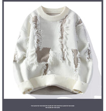 Load image into Gallery viewer, 2026 Winter Fashion worn‑out design Sweater Men Casual Knit Pullovers Mens Thick Warm Loose Knitted Sweaters Streetwear Man
