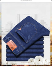 Load image into Gallery viewer, Classic Straight Stretch Denim Jeans
