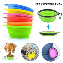 Load image into Gallery viewer, Portable Pet Food Bowl  Durable TPR Bowl  Cat and Dog Food Pet Silicone Collapsible Bowl Portable Travel Outdoor Water Food Bowl
