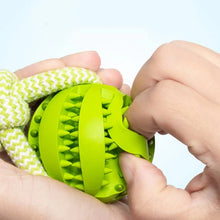 Load image into Gallery viewer, Pet Toy Dog Bite-Resistant Cotton Rope Hand-Held Treat Ball for Teeth Cleaning and Training, Interactive Educational Toy Ball
