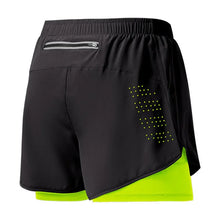 Load image into Gallery viewer, Men's Running Shorts Quick-drying Fitness Black Double Layer Shorts Men New Sport Workout Training Bodybuilding Short Pants
