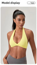 Load image into Gallery viewer, YOGA Naked Feeling Strappy Padded Sports Bras for Women - Fitness Workout Top Criss Cross Back Yoga sports Bras No steel ring
