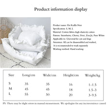 Load image into Gallery viewer, Pet Dog Lace Bed Cat Bed Cute Puppy Square Sleeping Cushion Bed Cat Sofa Warming Dog Nest with Pillow Washable Pet Bed S~L
