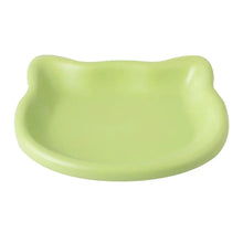 Load image into Gallery viewer, 1PC Cat-Shaped Pet Bowls, Pastel Color Cute Animal Design, Non-Slip Pet Food Dish, Ideal for Cats, Trendy Pet Accessory for Home
