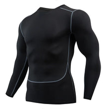 Load image into Gallery viewer, Gym Sports T-shirts for Men Long Sleeve Tights Boxing Sportswear Breathable Quick Dry Fitness Tops Male Outdoor Training Clothes
