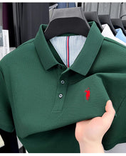 Load image into Gallery viewer, 100% pure cotton high-end brand men's short sleeve polo shirt summer fashion original pony embroidery golf Paul  casual T-shirt
