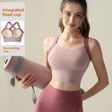 Load image into Gallery viewer, Women's One-Cup Sports Bra Shockproof Anti-Sagging for Running High-Intensity Yoga Fitness Wear Beautiful Back Design
