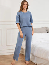 Load image into Gallery viewer, Solid Knit Two Piece Pajama
