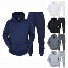 Load image into Gallery viewer, Men's Hooded Sweatshirts and Men Pants Casual Men's Tracksuit Sportswear Autumn Winter Men Suit Men's Clothing Leisure Sets Male
