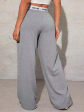 Load image into Gallery viewer, Women's Fashion Pants High Waist Webbing Loose Women's Wide Leg Pants Solid Colour Casual Female Pants Autumn Daily Wear

