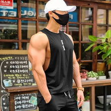 Load image into Gallery viewer, Men's Gym Clothing Summer Casual Tank Top Bodybuilding Sleeveless Shirt Sports Quick Dry Fitness Vest Workout Running Undershirt
