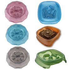 Load image into Gallery viewer, Pet Cat Dog Slow Food Bowl Fat Help Healthy Round Anti-choking Thickened And Non-slip Multiple Colors Shapes

