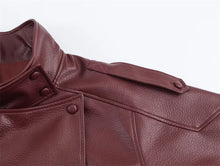 Load image into Gallery viewer, Black Faux Leather Moto Jacket
