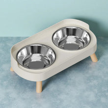 Load image into Gallery viewer, HOMEFISH Dopamine Multicoloured Tall Pet Feeder with Two Stainless Steel Bowls and Neck Support
